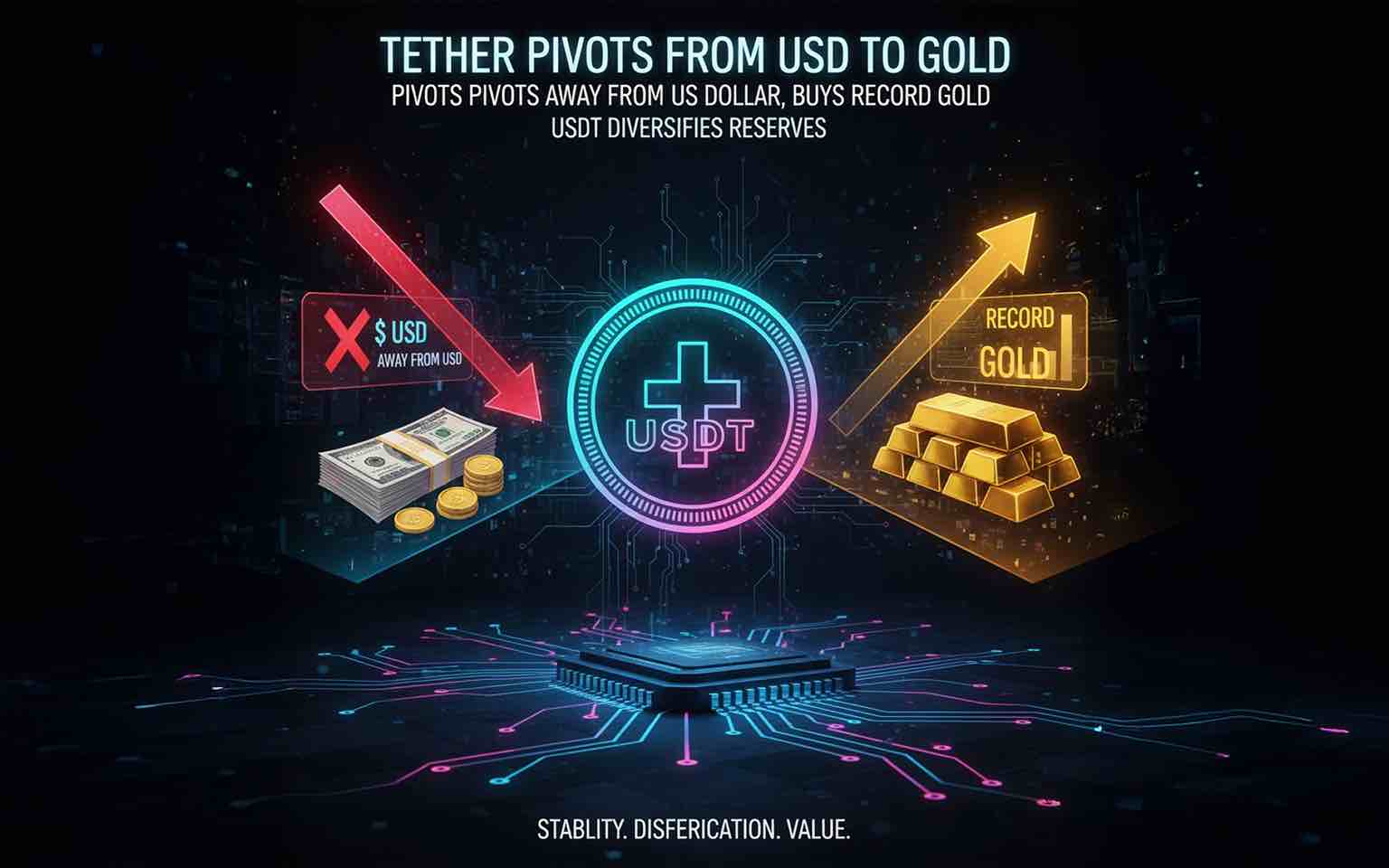 Tether Buys Record Gold