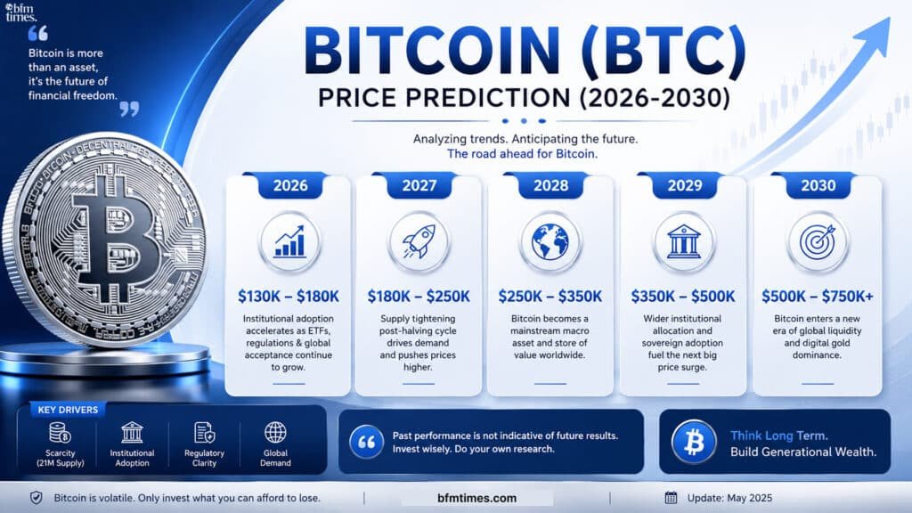 Bitcoin (BTC) Price Prediction (2026-2030)