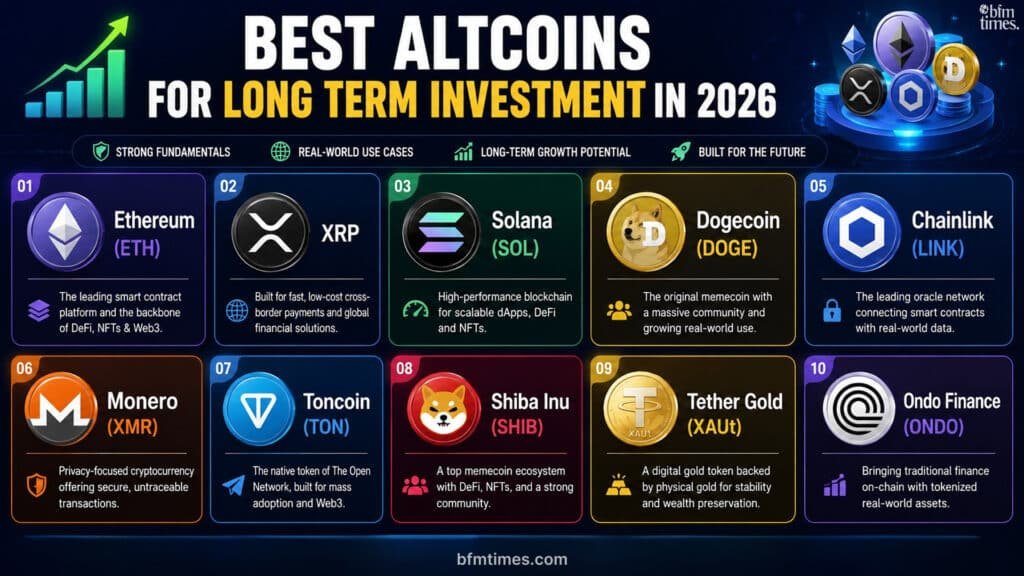 Best Altcoins for Long Term Investment in 2026