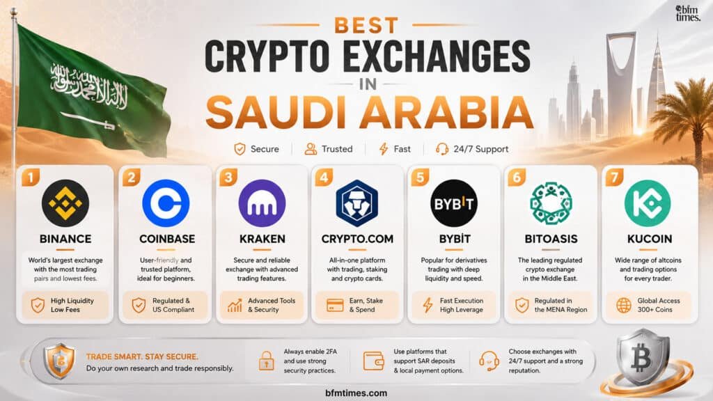 Best Crypto Exchanges in Saudi Arabia: Secure SAR Trading Platforms