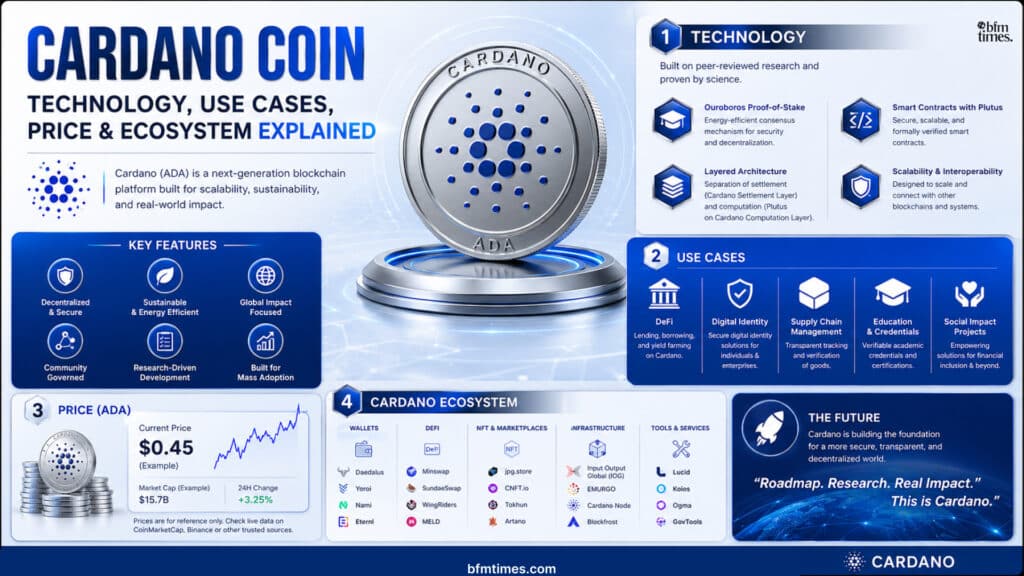 Cardano Coin: Technology, Use Cases, Price & Ecosystem Explained