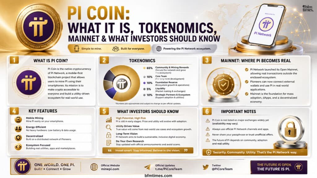 Pi Coin: What It Is, Tokenomics, Mainnet & What Investors Should Know