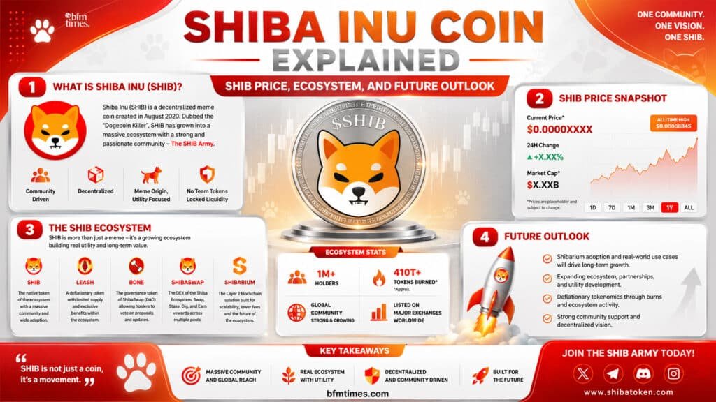 Shiba Inu Coin Explained: SHIB Price, Ecosystem, and Future Outlook