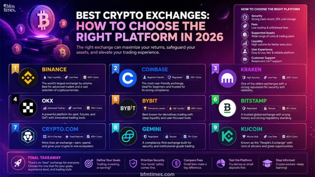 Best Crypto Exchanges: How to Choose the Right Platform in 2026