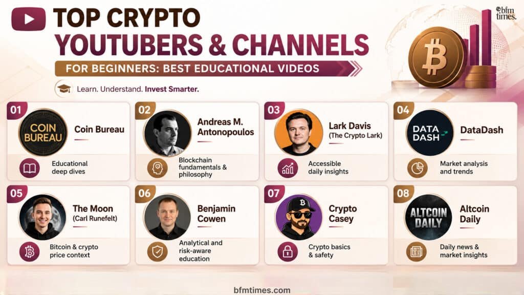 Top Crypto YouTubers & Channels for Beginners: Best Educational Videos