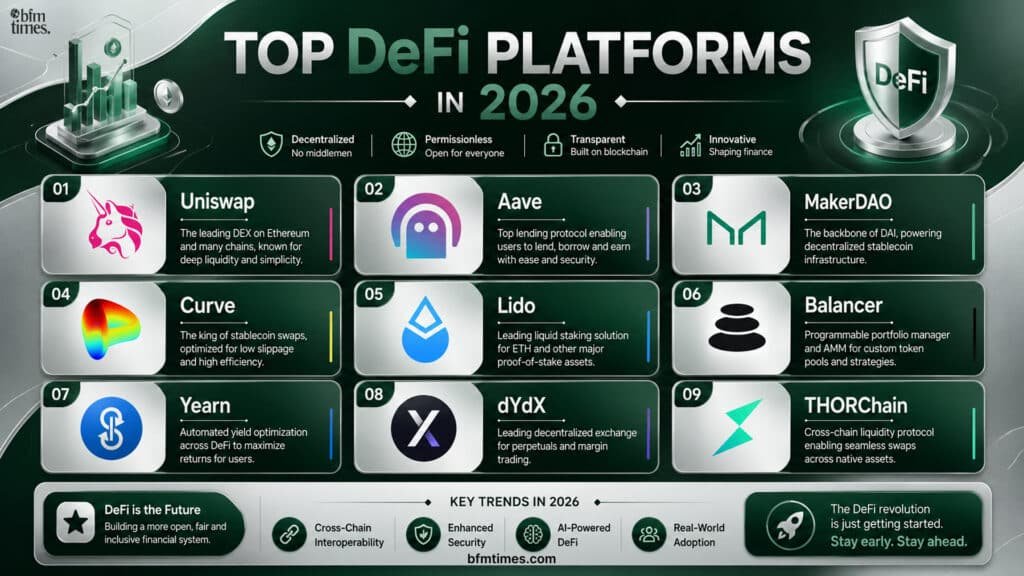 Top DeFi Platforms in 2026: A Practical Guide to Decentralized Finance Platforms