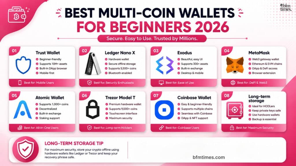 Best Multi-Coin Wallets for Beginners 2026