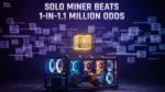 Solo Bitcoin Mining 2026 miner wins Bitcoin block 938092 using rented hashpower against 1-in-1.1 million odds