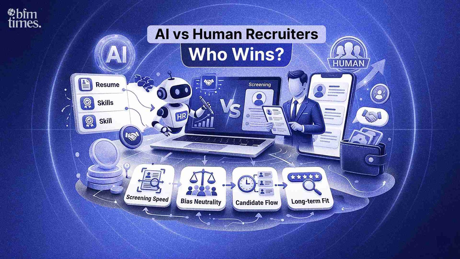 AI vs human recruiters