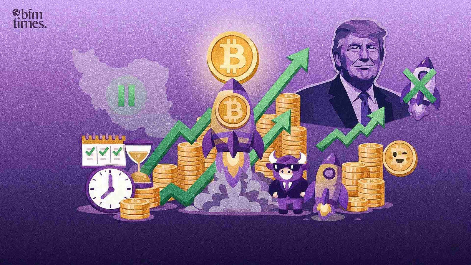 Bitcoin Gains as Trump Postpones Iran Strikes