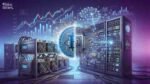 Bitcoin miner AI shift showing mining rigs transitioning into AI data center infrastructure impacting BTC supply