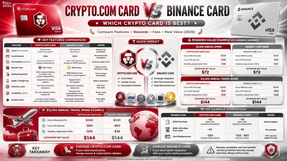Crypto.com Card vs Binance Card: Which Crypto Card Is Best?