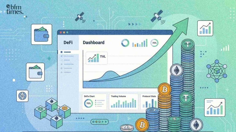 DeFi TVL milestone 2026 chart showing growth beyond 100 billion with Ethereum and crypto assets