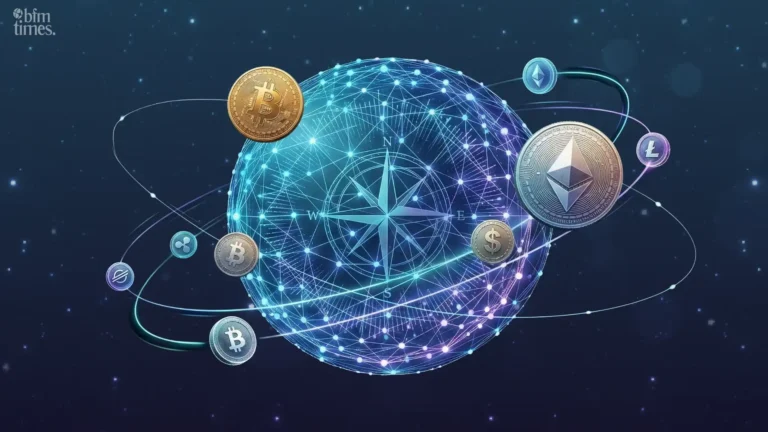 How DeFi Works in Crypto illustrated with Bitcoin, Ethereum, and blockchain network representing decentralized finance ecosystem