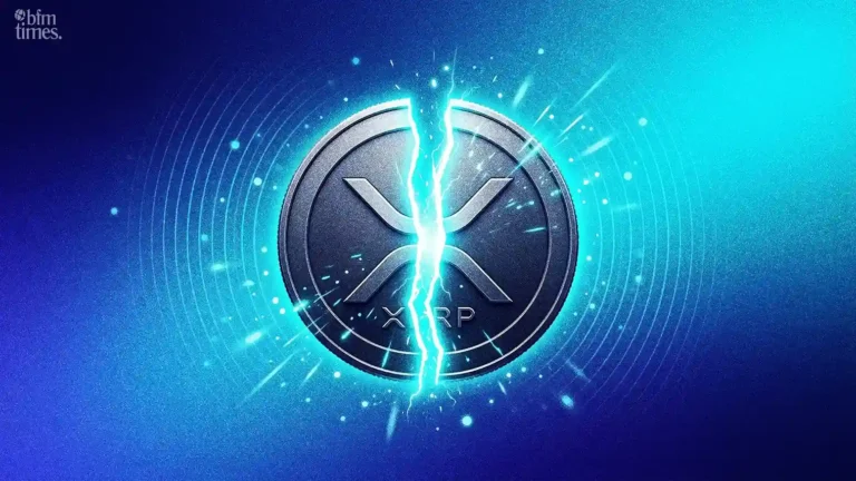 XRP price breakout illustration showing XRP coin splitting with energy surge as ETF inflows boost bullish momentum