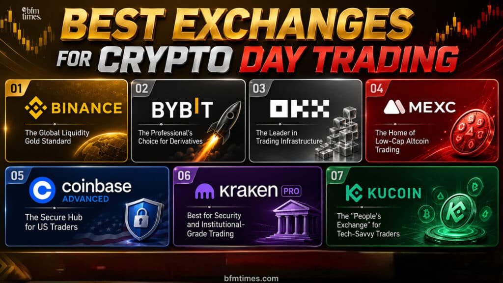 Best Exchanges for Crypto Day Trading: Top 7 Platforms in 2026