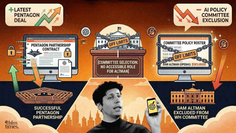 Open AI and Sam Altman not part of US White House AI Policy Advisory Board