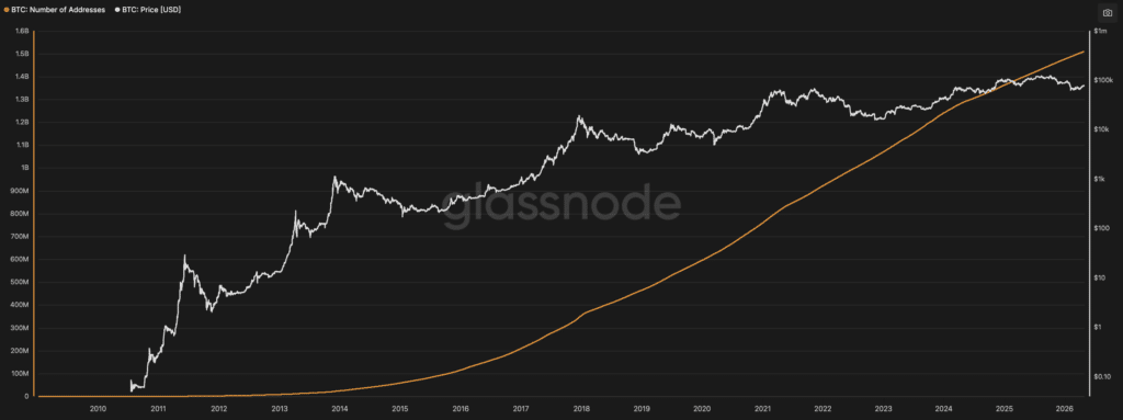 Total Number of Bitcoin Wallets